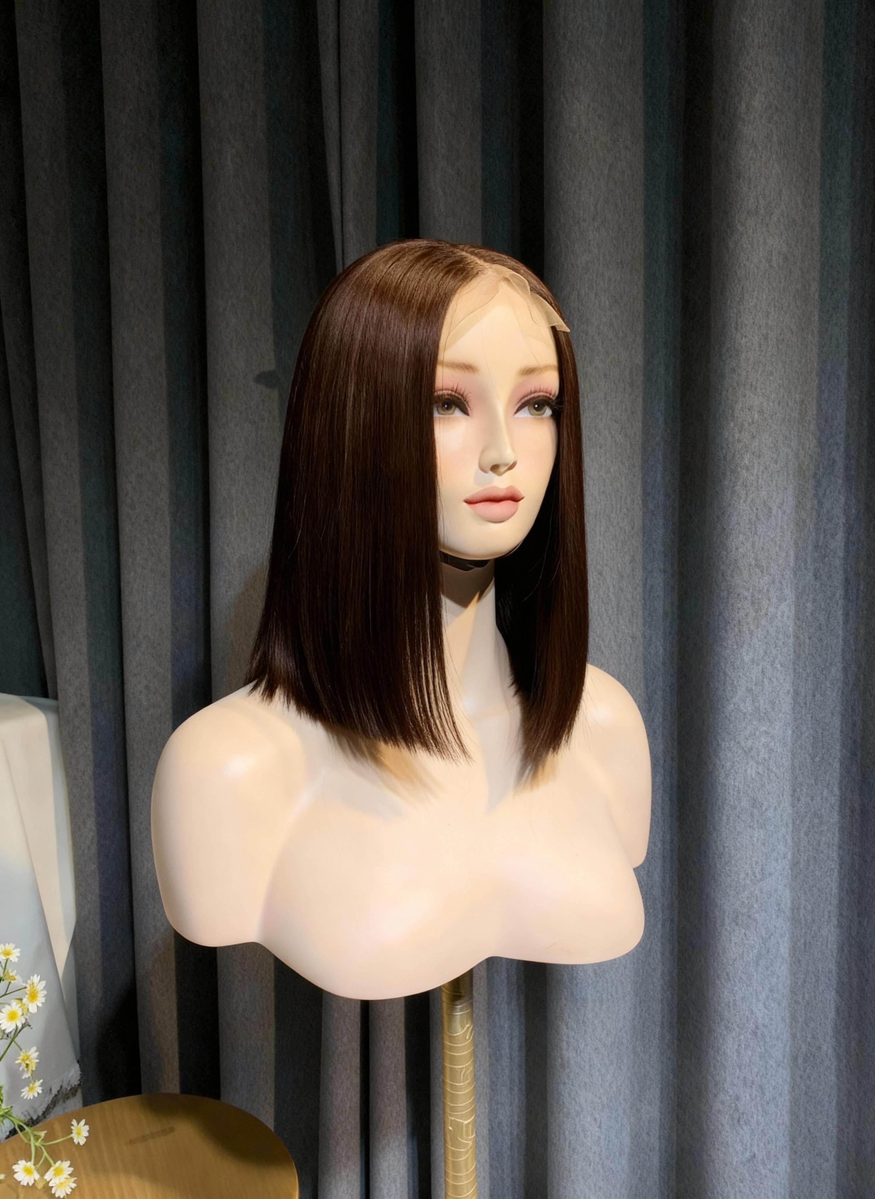 Sleek bob (marron foncé)